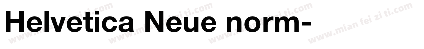 Helvetica Neue norm字体转换